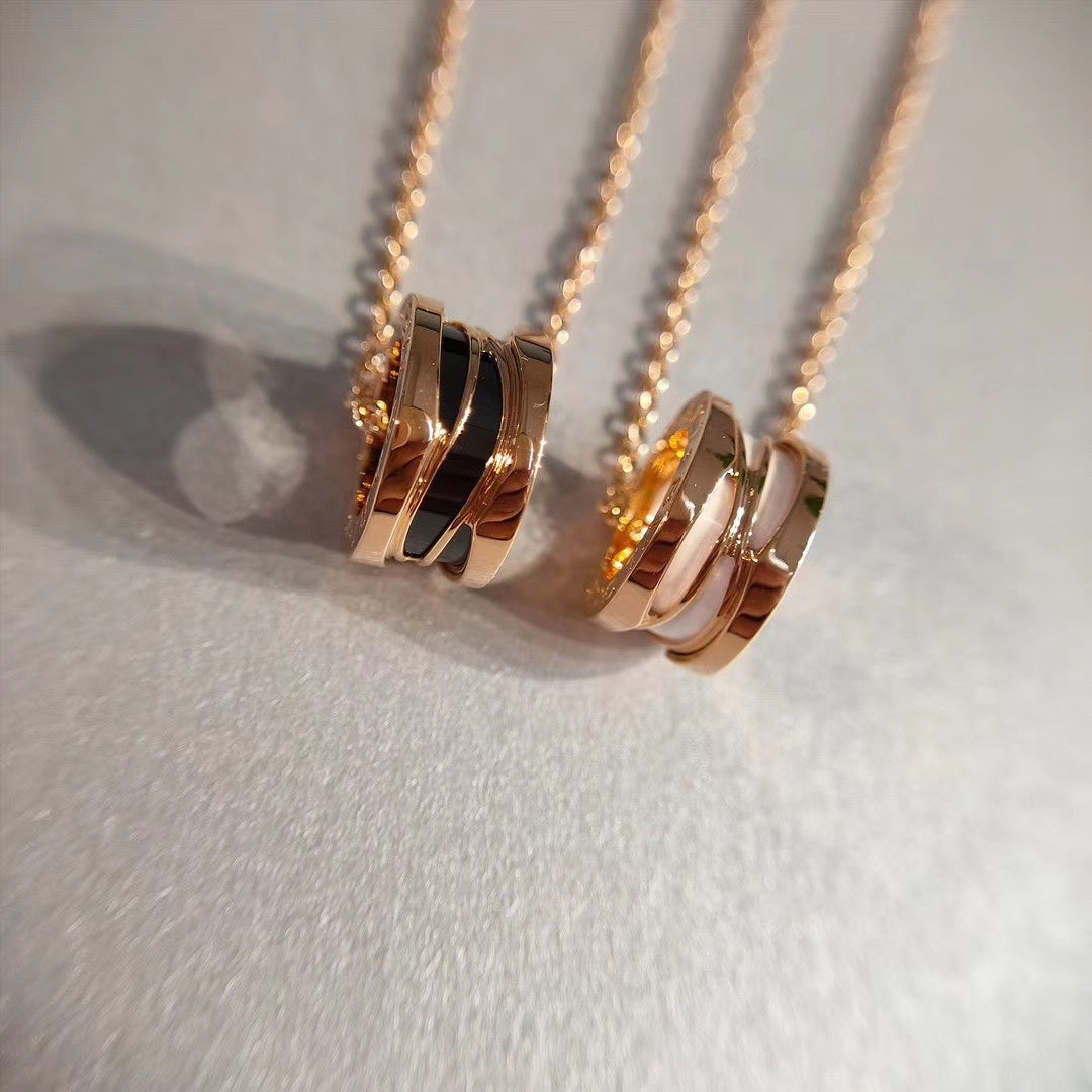 [⭐Mova]ZERO 1 NECKLACE PINK GOLD