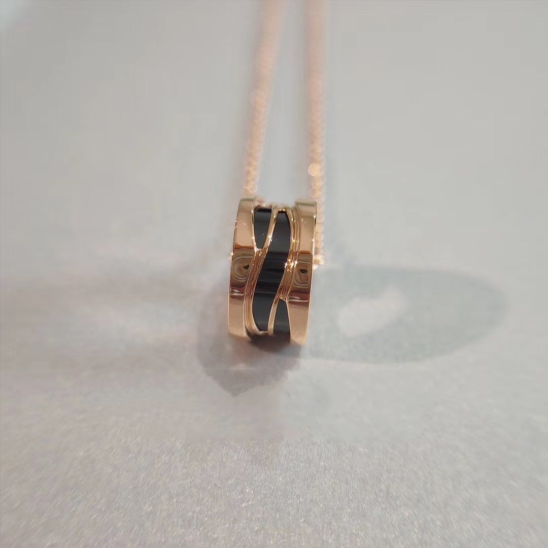 [⭐Mova]ZERO 1 NECKLACE PINK GOLD