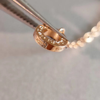 [⭐Mova]ZERO 1 NECKLACE PINK GOLD