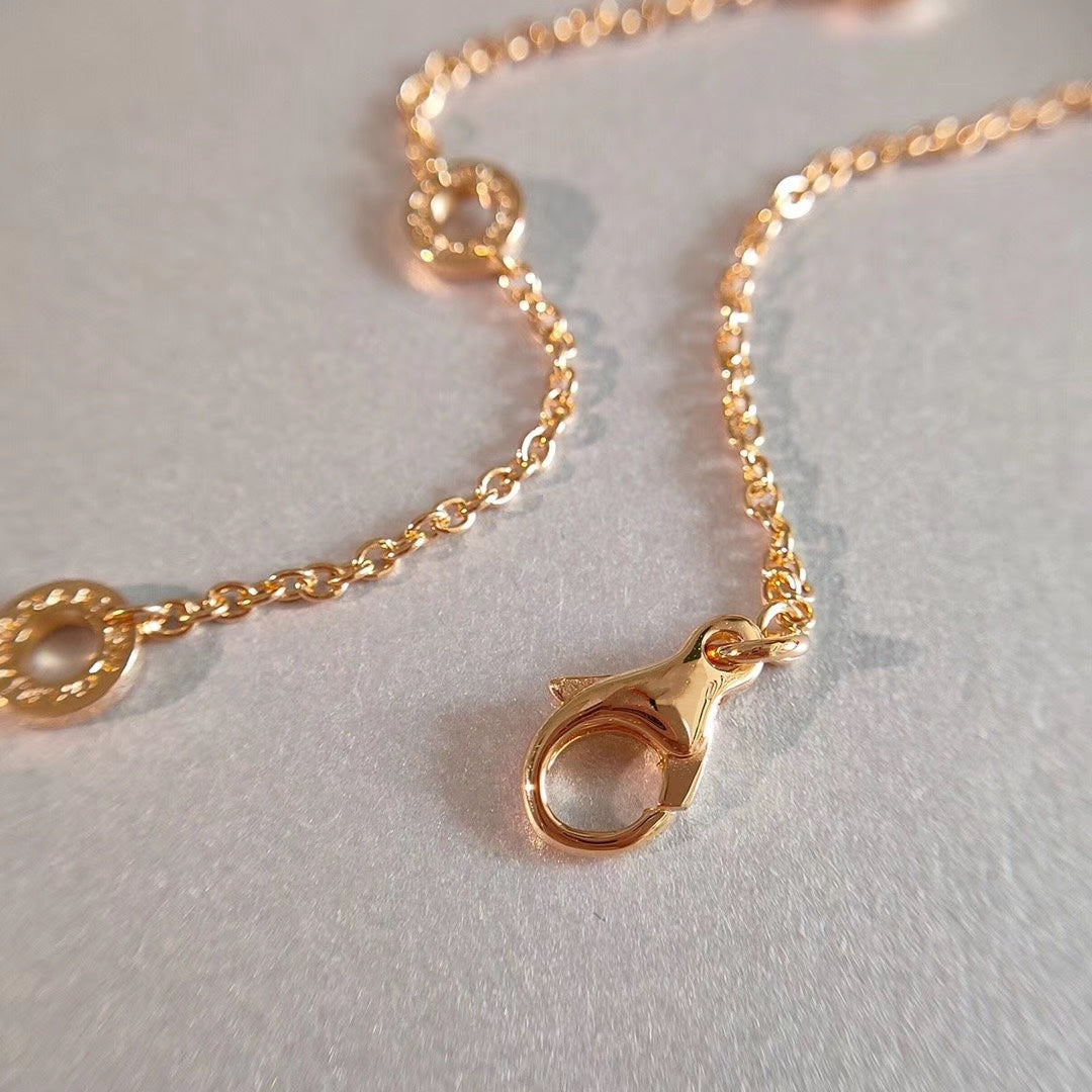 [⭐Mova]ZERO 1 NECKLACE PINK GOLD