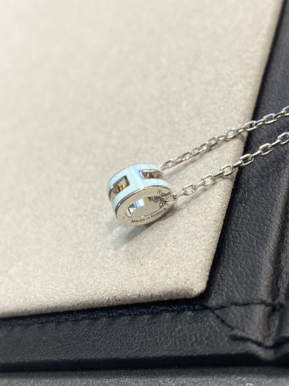 [⭐Mova]POP H LIGHT BLUE NECKLACE