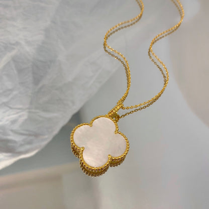 [⭐Mova]CLOVER 25MM MOP LARGE PENDANT NECKLACE