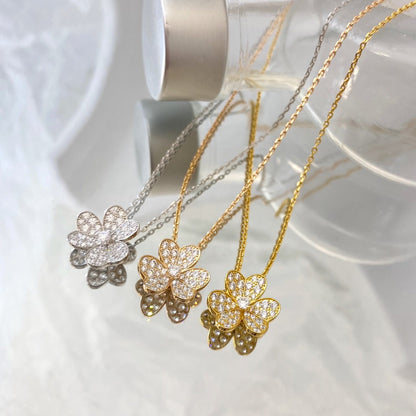 [⭐Mova]FLOWER DIAMOND NECKLACE