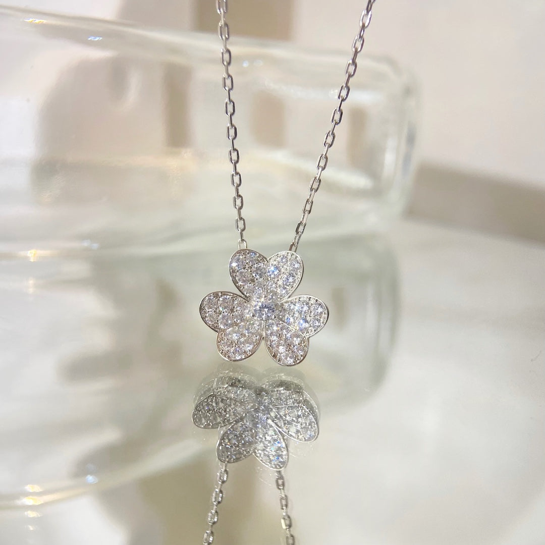 [⭐Mova]FLOWER DIAMOND NECKLACE