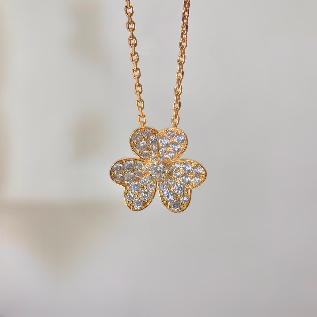 [⭐Mova]FLOWER DIAMOND NECKLACE