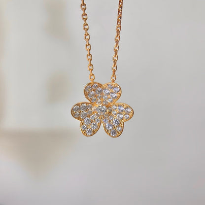[⭐Mova]FLOWER DIAMOND NECKLACE