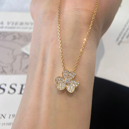 [⭐Mova]FLOWER DIAMOND NECKLACE
