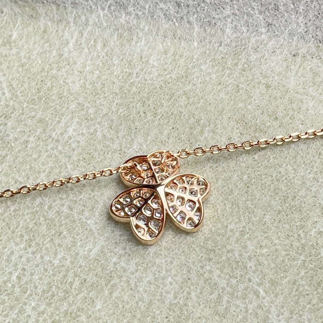 [⭐Mova]FLOWER DIAMOND NECKLACE