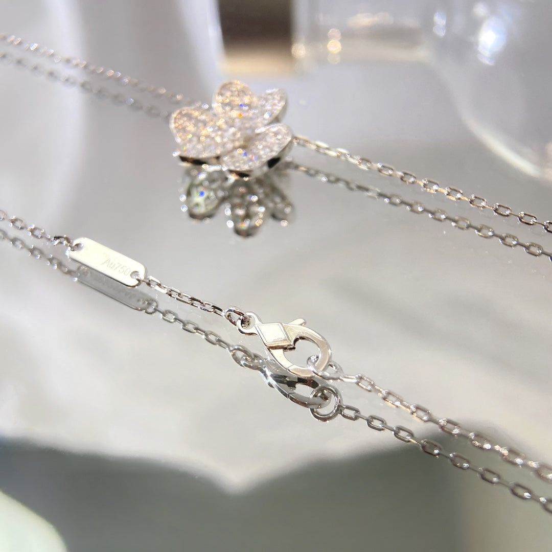 [⭐Mova]FLOWER DIAMOND NECKLACE