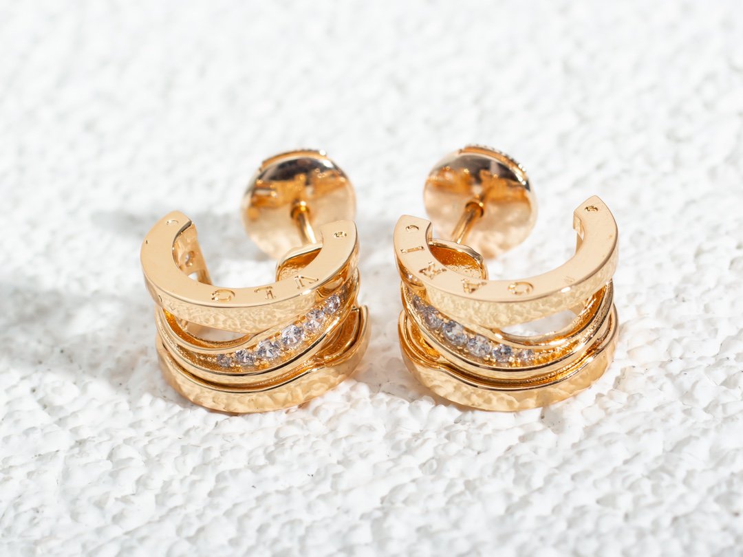 [⭐Mova]ZERO 1 PINK GOLD DIAMONDS EARRINGS