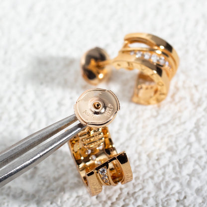 [⭐Mova]ZERO 1 PINK GOLD DIAMONDS EARRINGS