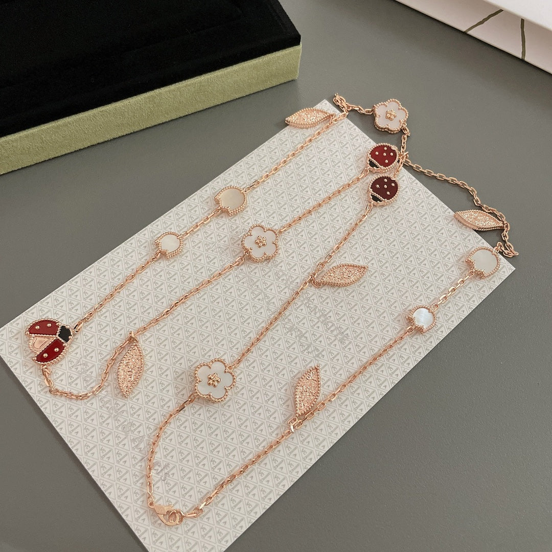 [⭐Mova]Mova SPRING 15 MOTIFS ROSE GOLD NECKLACE