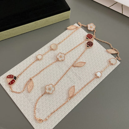 [⭐Mova]Mova SPRING 15 MOTIFS ROSE GOLD NECKLACE