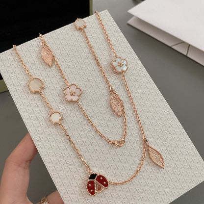 [⭐Mova]Mova SPRING 15 MOTIFS ROSE GOLD NECKLACE