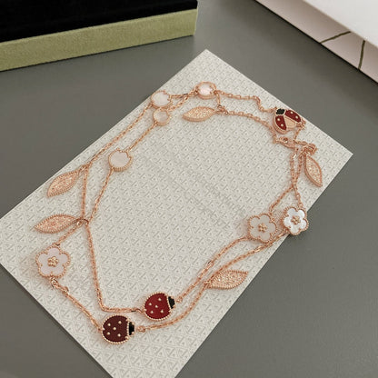 [⭐Mova]Mova SPRING 15 MOTIFS ROSE GOLD NECKLACE