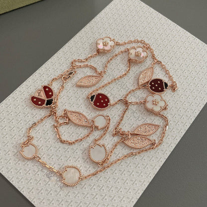 [⭐Mova]Mova SPRING 15 MOTIFS ROSE GOLD NECKLACE