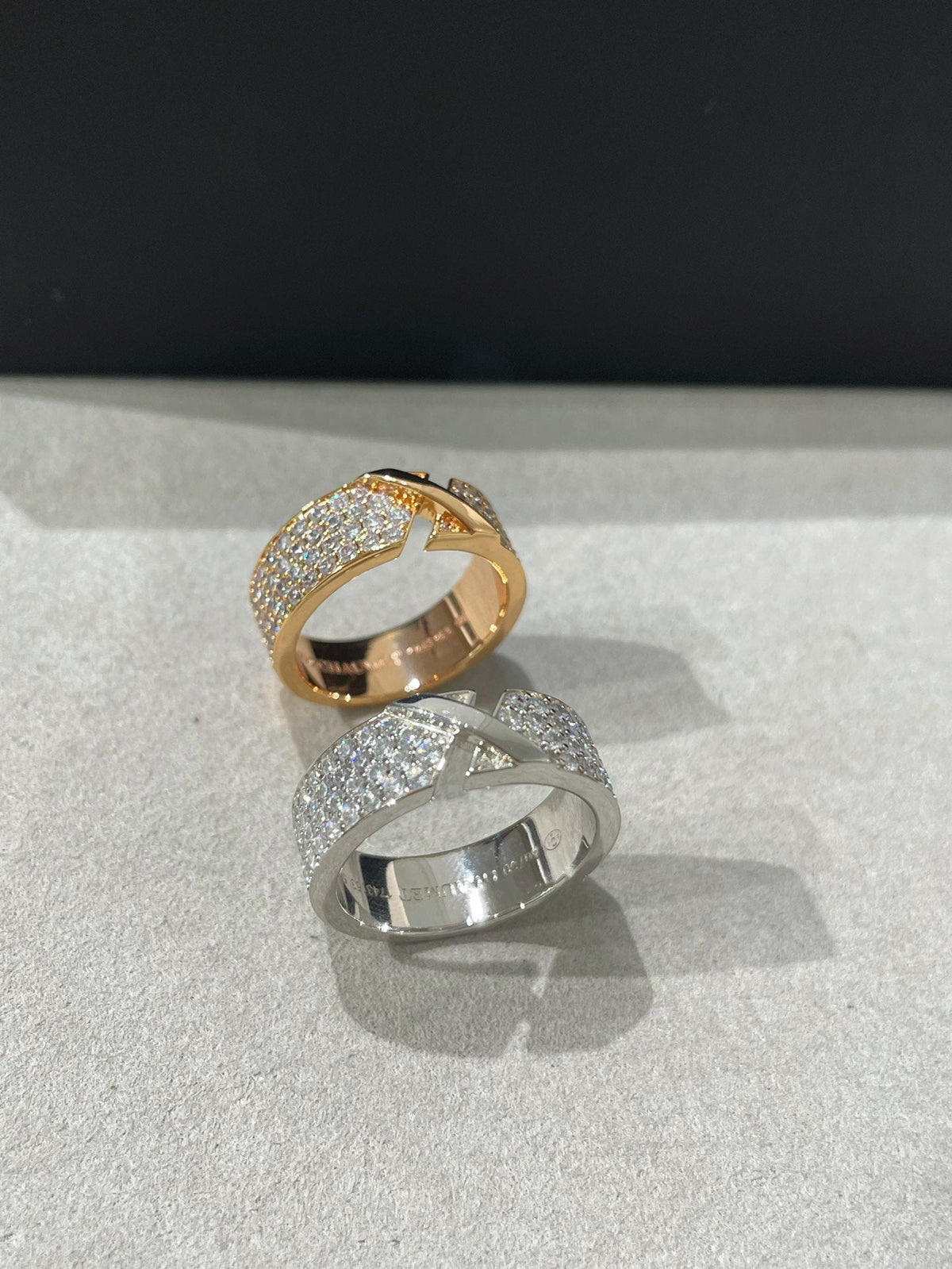 [⭐Mova]LIENS EVIDENCE  DIAMOND PAVED RING