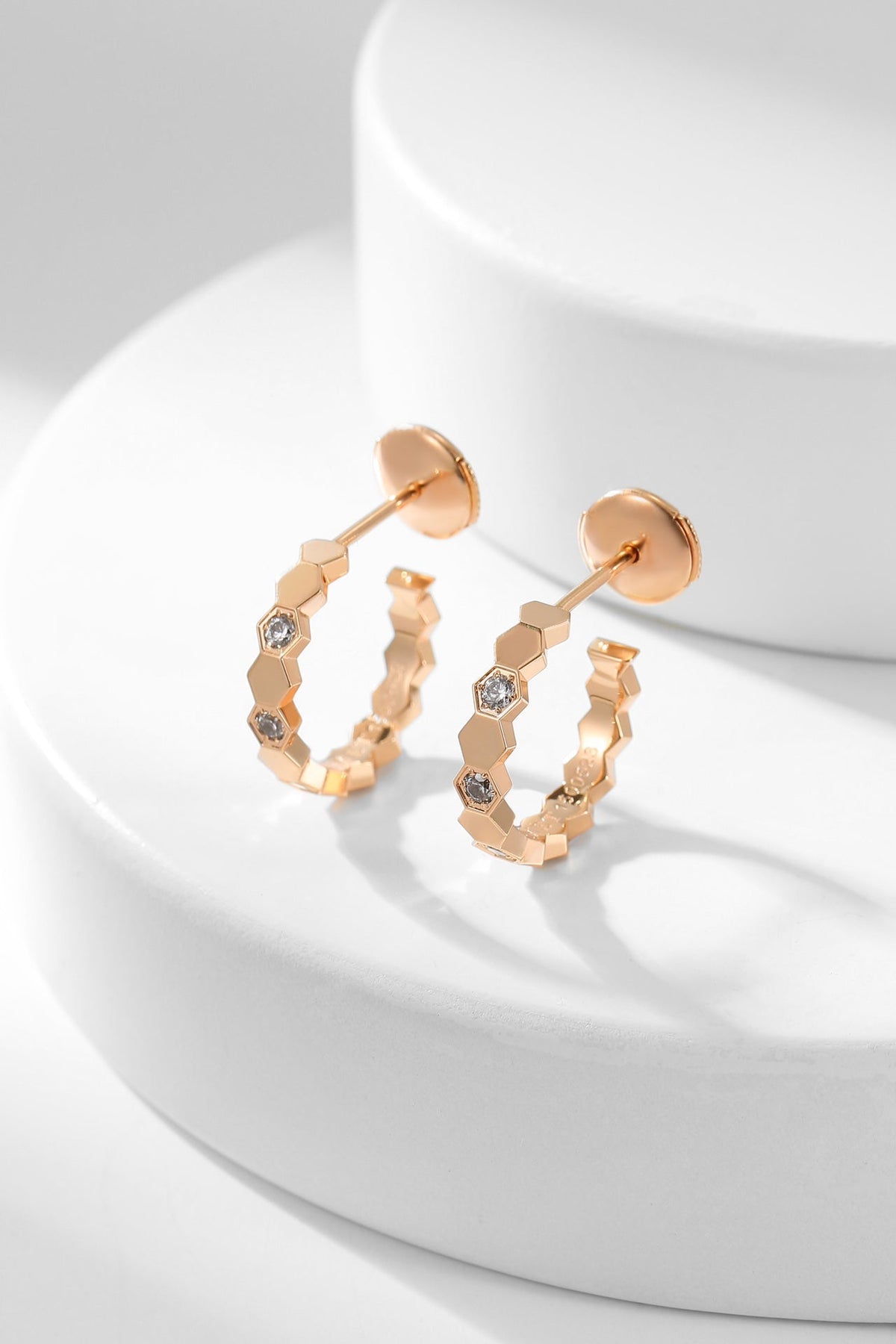 [⭐Mova]BEE LOVE DIAMOND HOOP EARRINGS