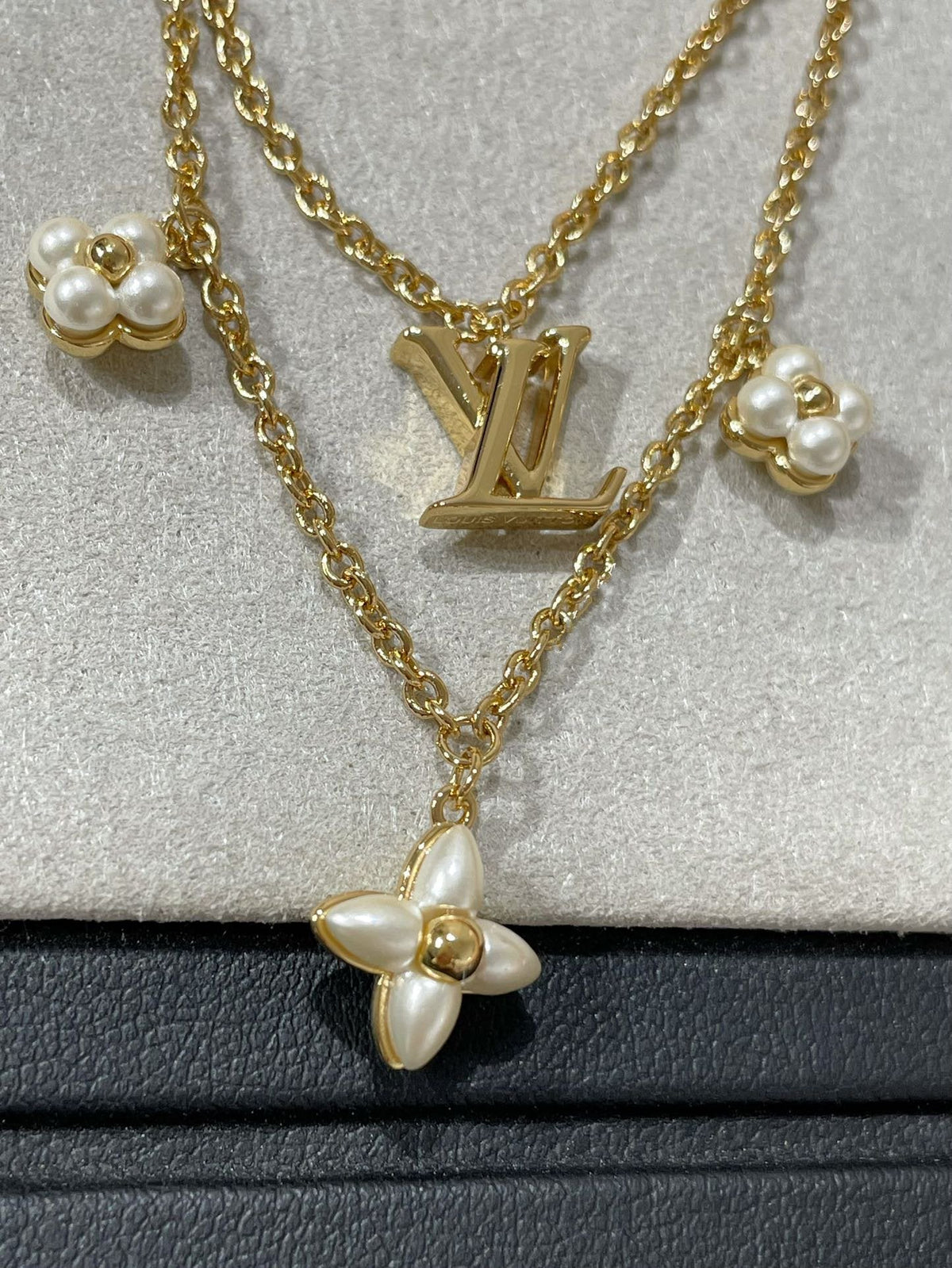 [⭐Mova]FLOWERGRAM GOLD MOP DOUBLE ROW NECKLACE