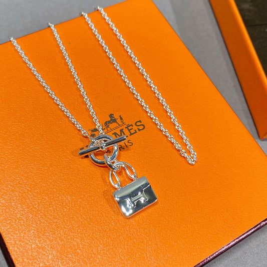 [⭐Mova]CONSTANCE PEDANT SILVER NECKLACE