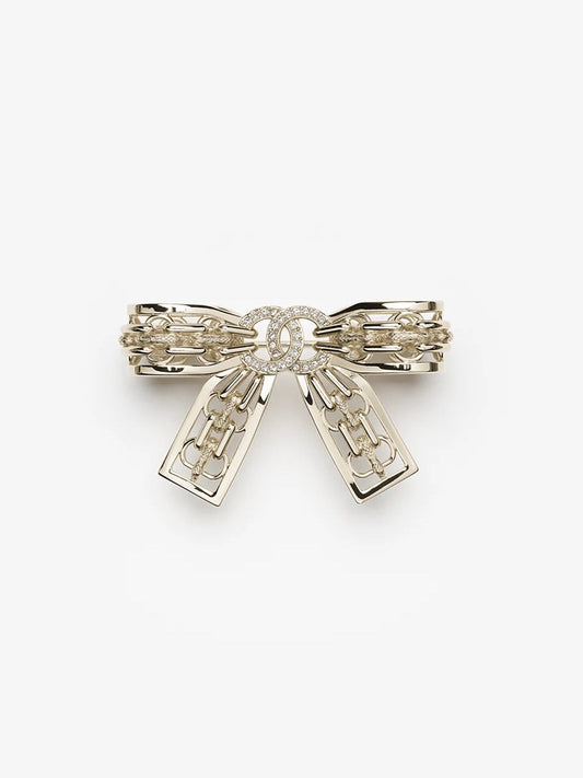 [⭐Mova]25K Hollow Bow Brooch