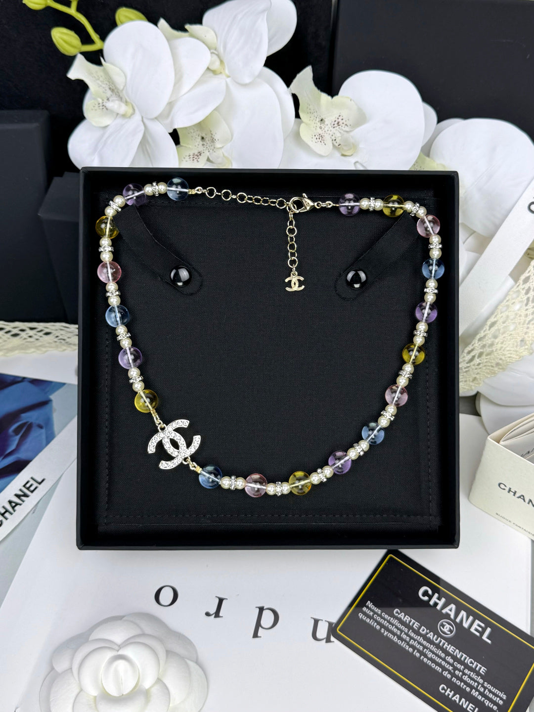 [⭐Mova]26C New Spring Collection Colorful Transparent Resin Necklace