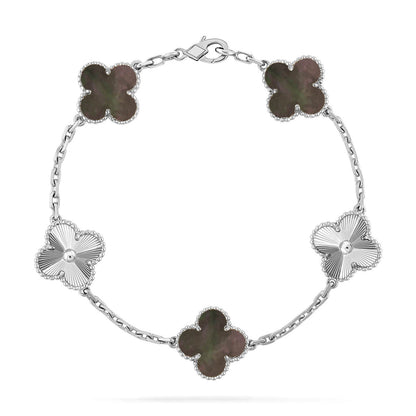 [⭐Mova] CLOVER 5 MOTIF GRAY MOP BRACELET COLLECTION