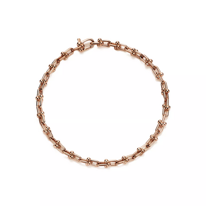 [⭐Mova Jewels]HARDWEAR MICRO LINK 44 MOTIF PINK GOLD BRACELET