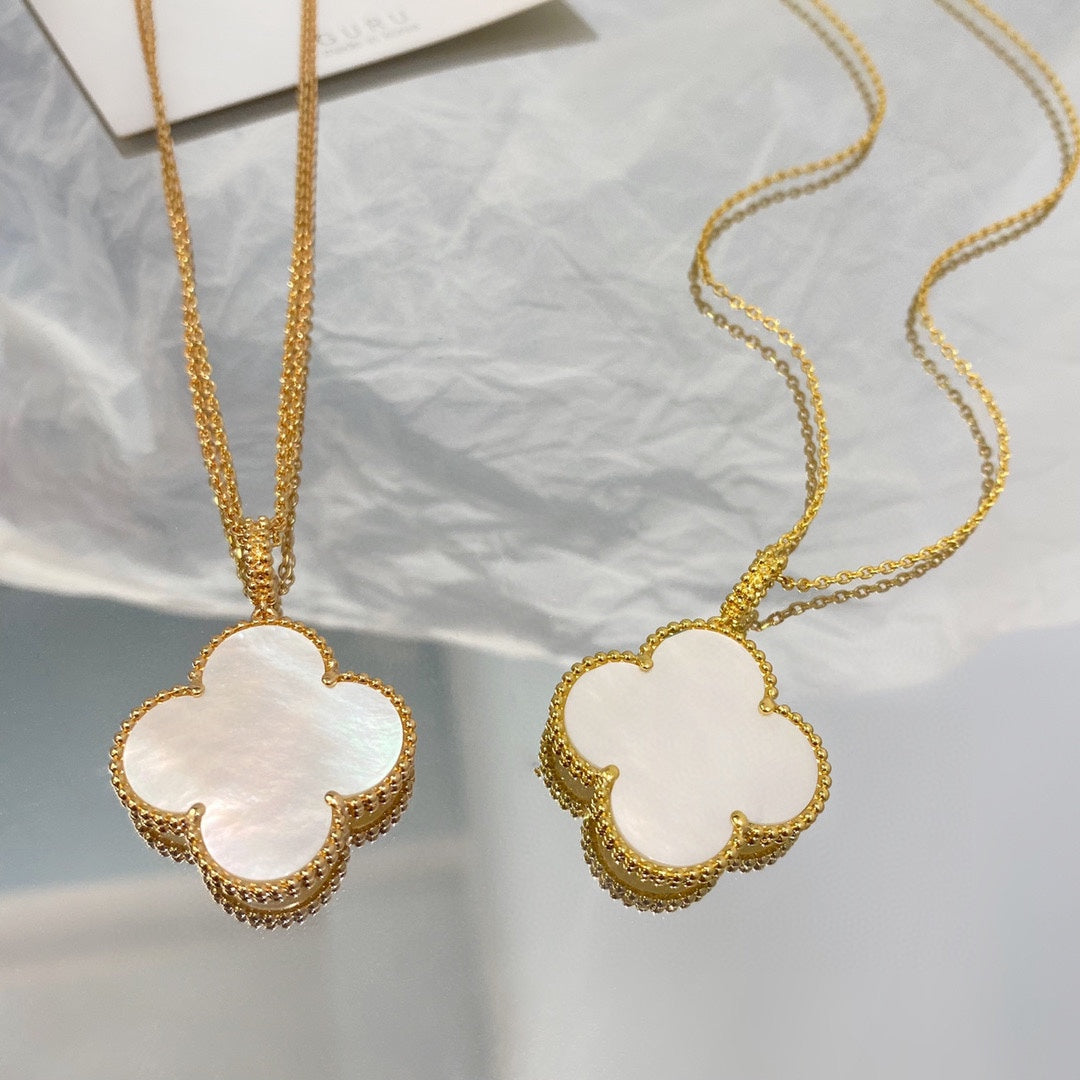 [⭐Mova]CLOVER 25MM MOP LARGE PENDANT NECKLACE