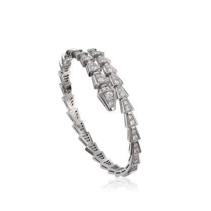 [⭐Mova]SERPENTI BRACELET 6MM SILVER DIAMOND