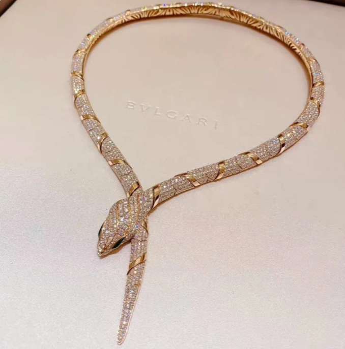 [⭐Mova]HAUTE COUTURE GOLD SERPENTI NECKLACE