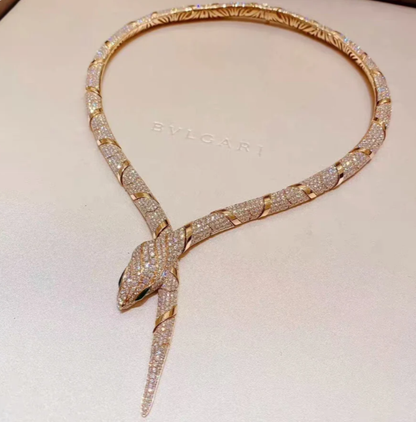 [⭐Mova]HAUTE COUTURE GOLD SERPENTI NECKLACE