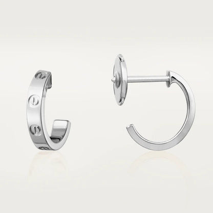 [⭐Mova]LOVE EARRINGS 2.65MM SILVER