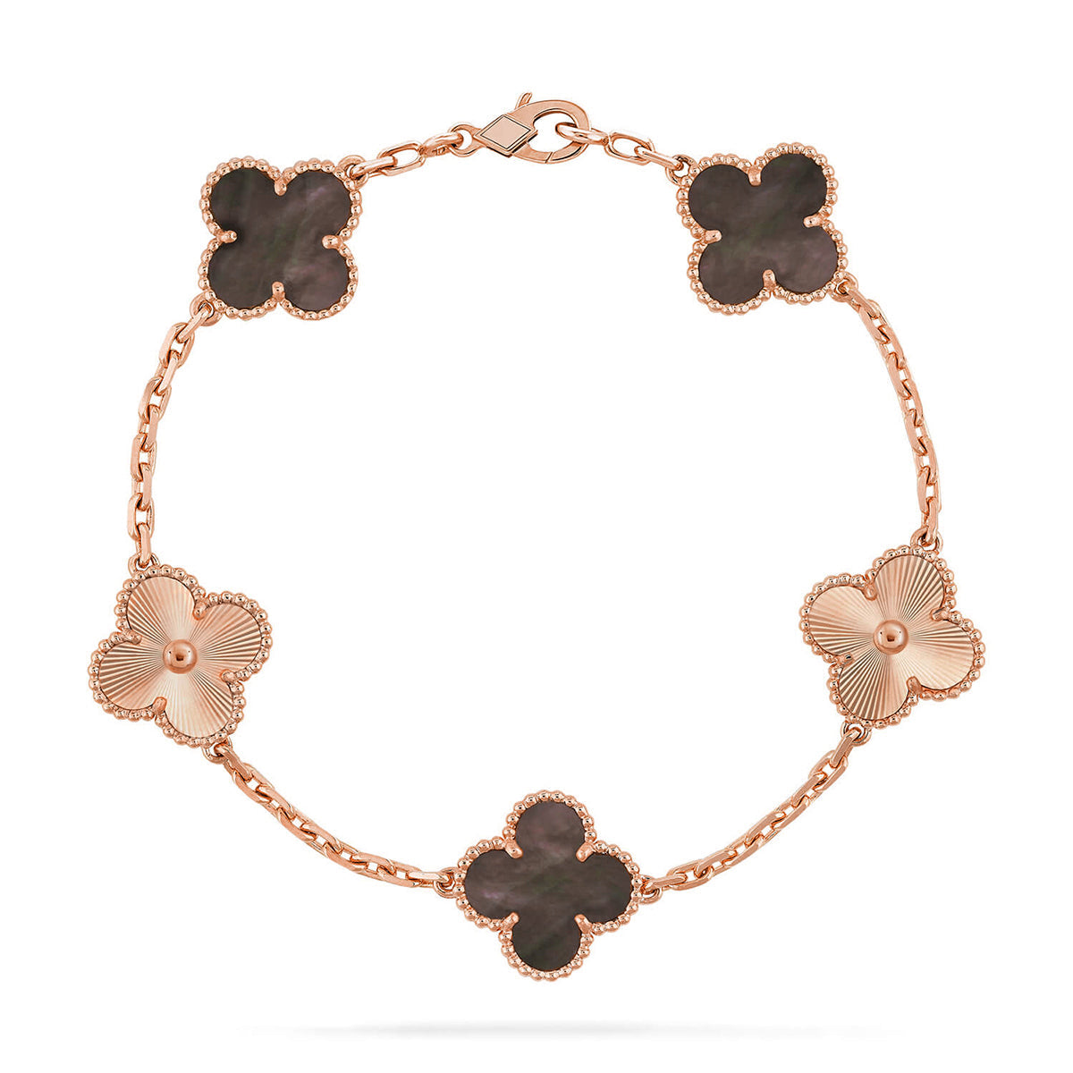 [⭐Mova] CLOVER 5 MOTIF GRAY MOP BRACELET COLLECTION