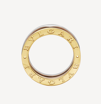 [⭐Mova]ZERO 1 THREE-BAND ROSE WHITE AND YELLOW RING