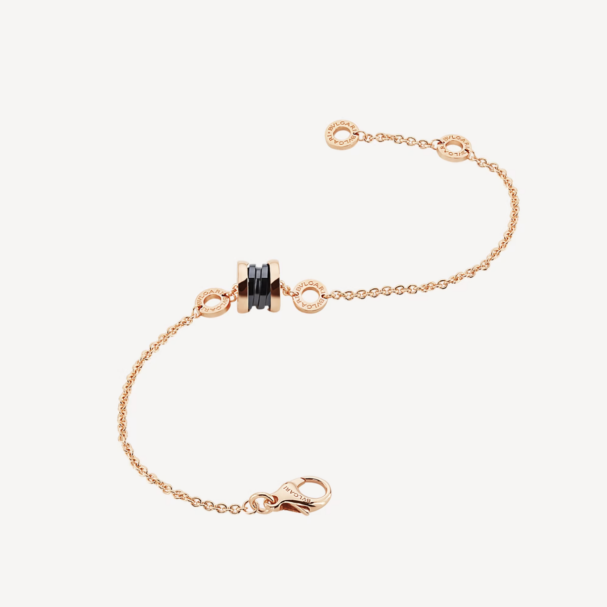 [⭐Mova]ZERO 1 SOFT PINK GOLD AND BLACK CERAMIC BRACELET