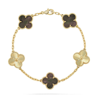 [⭐Mova] CLOVER 5 MOTIF GRAY MOP BRACELET COLLECTION
