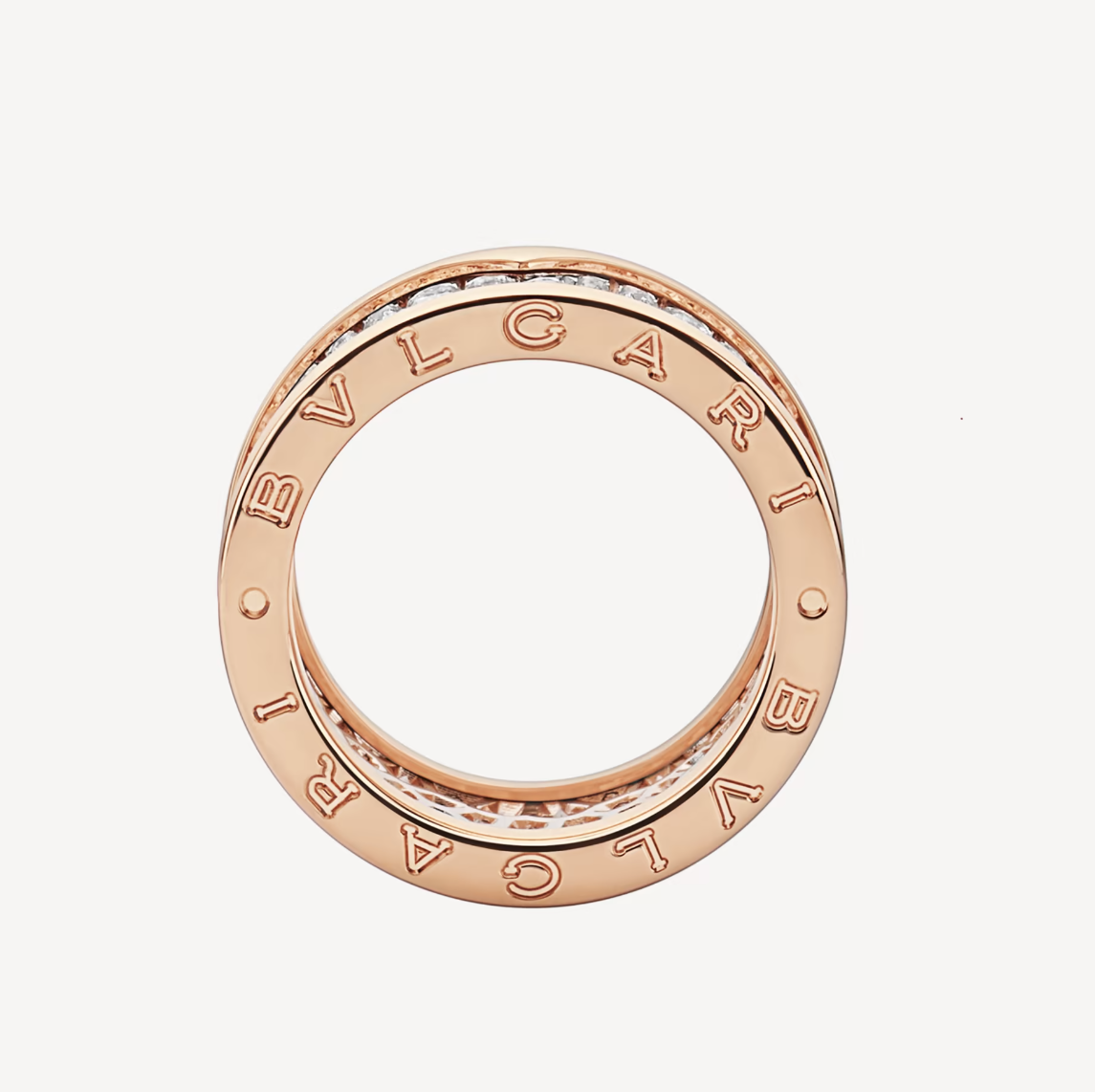 [⭐Mova]ZERO 1 WITH PAVED DIAMONDS ON THE SPIRAL RING