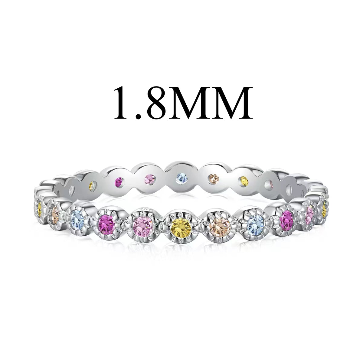 [⭐Mova Jewelry]Unique Scintillating Round Cut Daily Ring