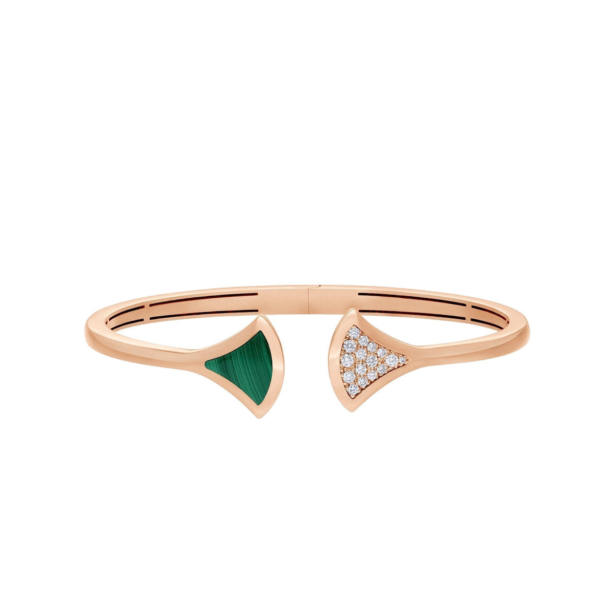 [⭐Mova]DREAM BRACELET OPEN MALACHITE PINK GOLD