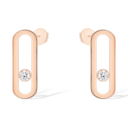[⭐Mova]MOVE UNO SMALL 1 DIAMOND EARRINGS