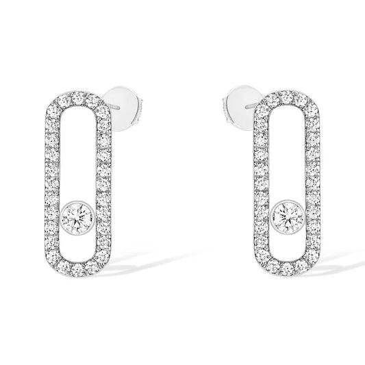 [⭐Mova]MOVE UNO STUD DIAMOND PAVED EARRINGS