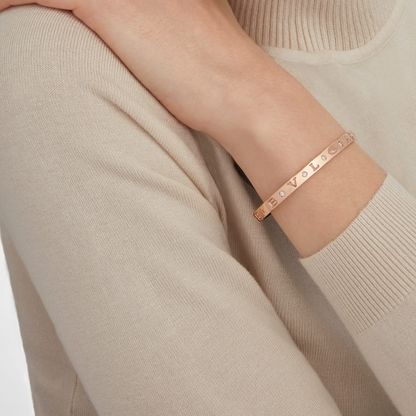 [⭐Mova]ZERO 1 PINK GOLD 12 DIAMONDS BRACELET