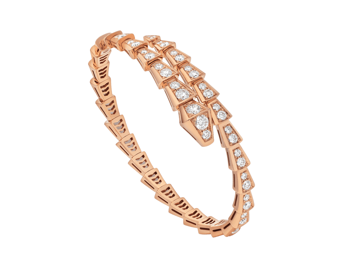 [⭐Mova]SERPENTI BRACELET 6.8MM PINK GOLD DIAMOND