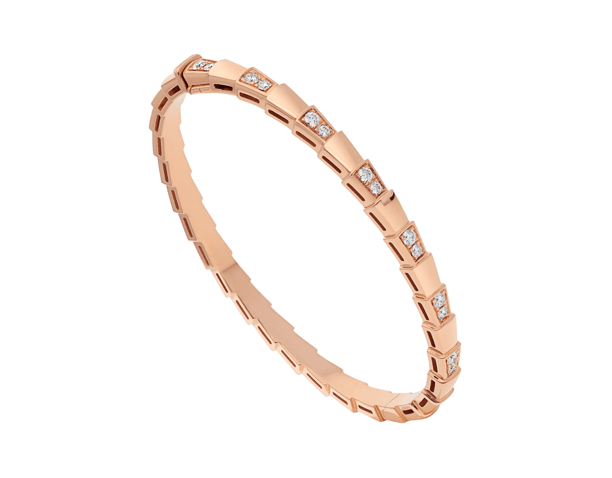 [⭐Mova]SERPENTI SMALL BRACELET PINK GOLD DIAMOND
