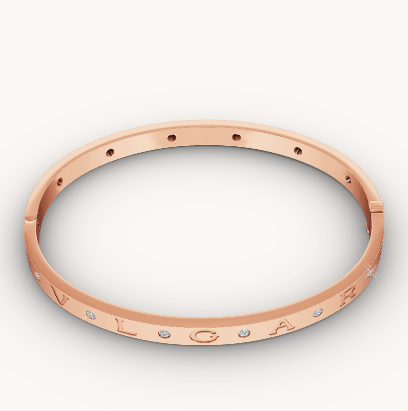 [⭐Mova]ZERO 1 PINK GOLD 12 DIAMONDS BRACELET