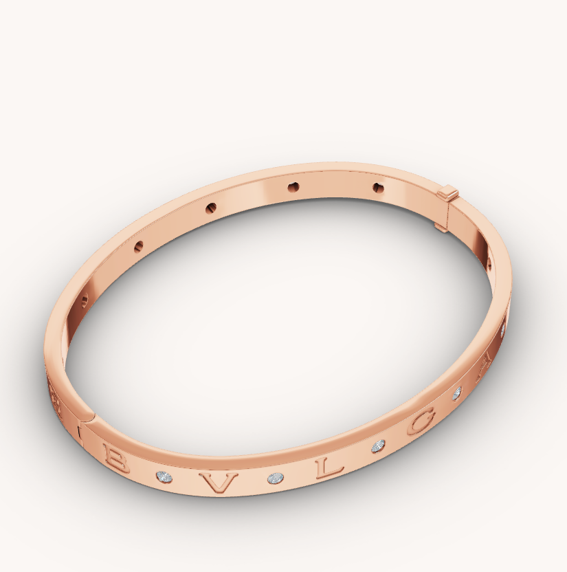 [⭐Mova]ZERO 1 PINK GOLD 12 DIAMONDS BRACELET