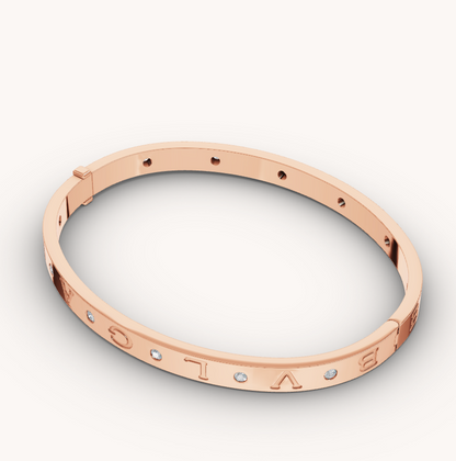 [⭐Mova]ZERO 1 PINK GOLD 12 DIAMONDS BRACELET