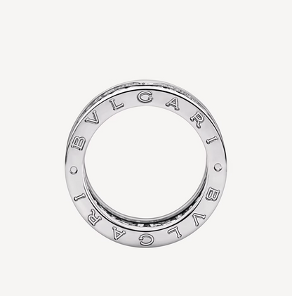 [⭐Mova]ZERO 1 WITH PAVED DIAMONDS ON THE SPIRAL RING