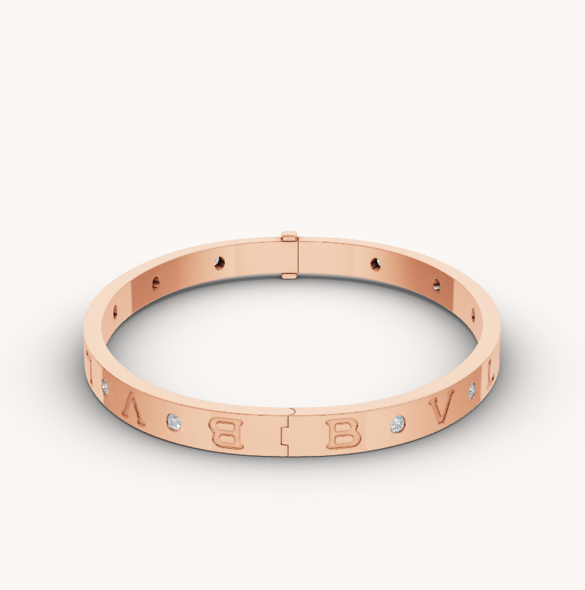 [⭐Mova]ZERO 1 PINK GOLD 12 DIAMONDS BRACELET